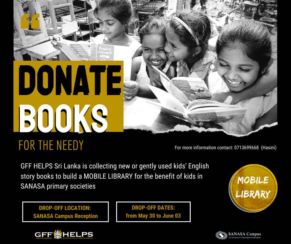 Mobile Library - Book Donation Drve Flyer