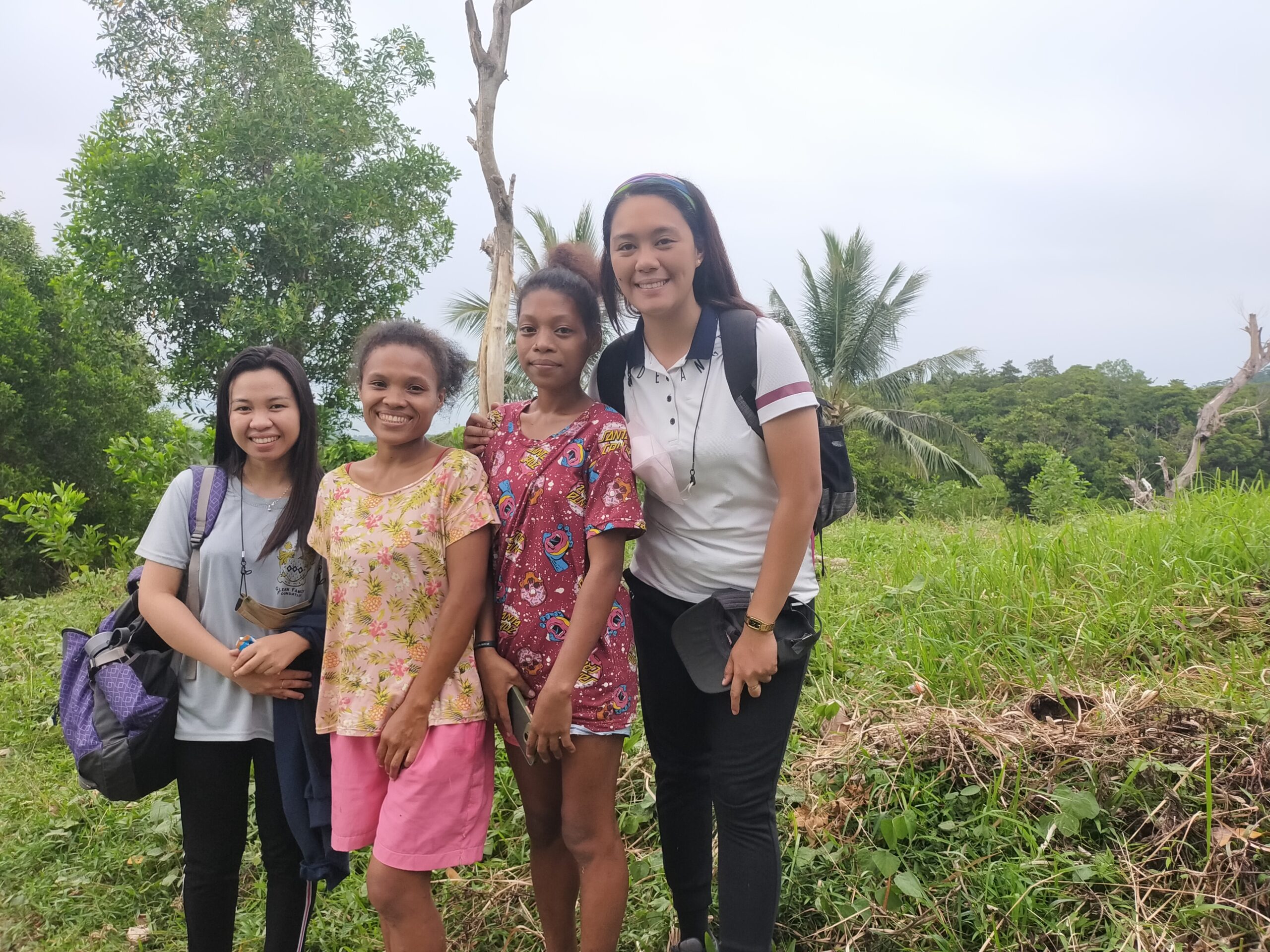 Some Aeta youths in the village.